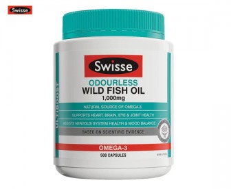 Swisse 无腥味鱼油胶囊1,000mg 500粒 Swisse 无腥味鱼油胶囊1,000mg 500粒